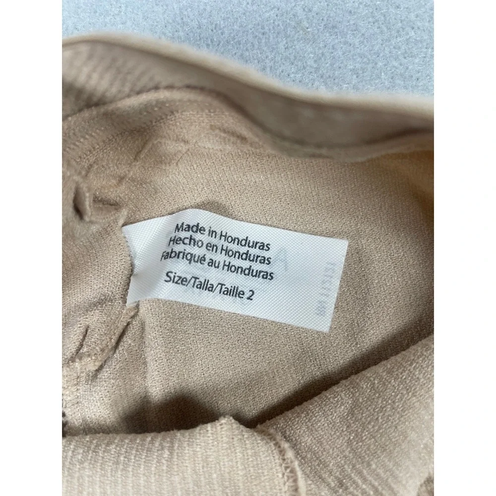 Assets‎ Red Hot Label by Spanx Nude High Waisted Mid Thigh Shaper Size 2 Beige